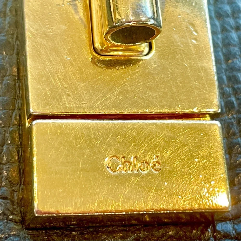 Chloé Drew Chain Pochette Bag (not mini), Beige and Black, EUC - Picture 13 of 15